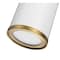 Z-Lite Arlo 1 Light Flush Mount, Matte White & Rubbed Brass 2303F1-MW-RB - alternate 3